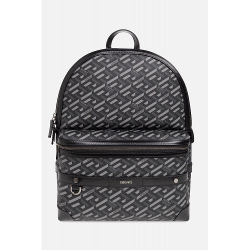 Рюкзак Versace La Greca Signature серый