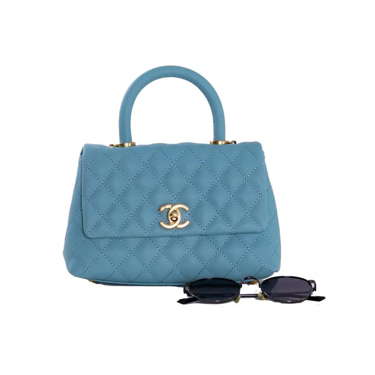 Дамская сумка Chanel Blue Caviar Leather Дамская сумка Chanel Blue Caviar Leather